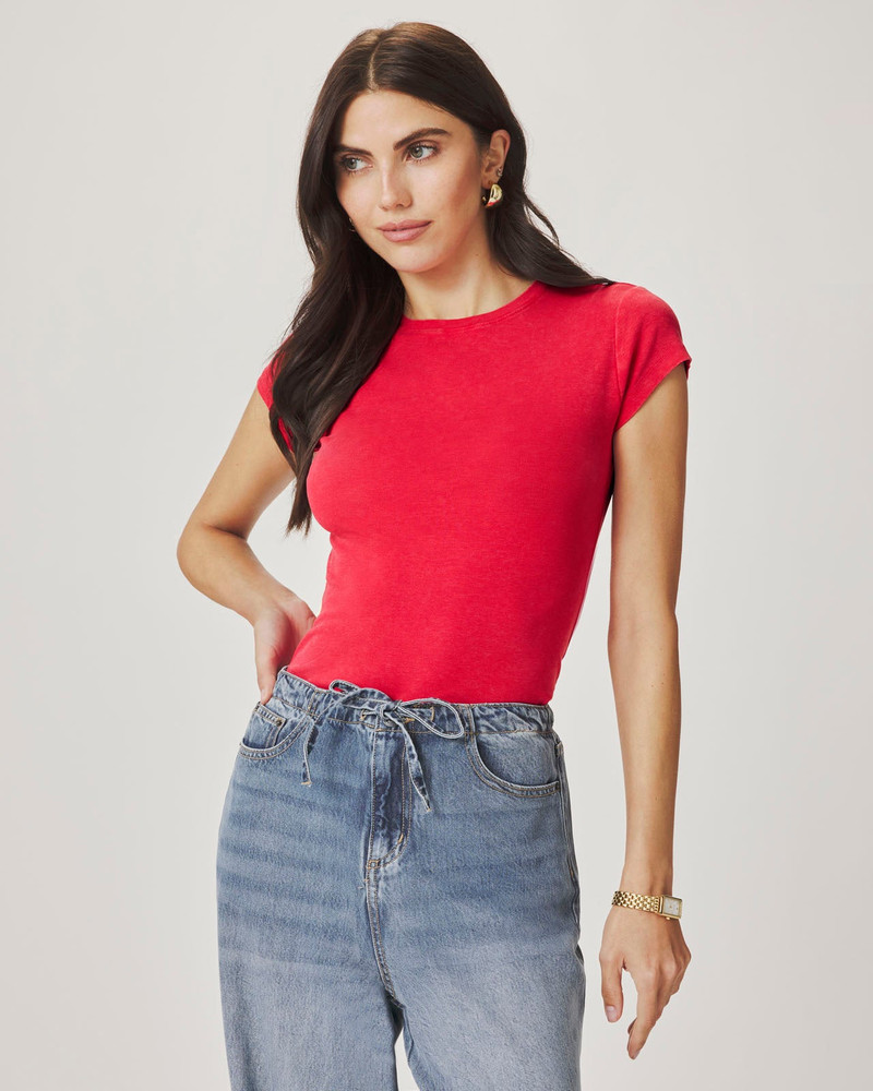 Splendid Josie Stretch Crewneck Tee outlook