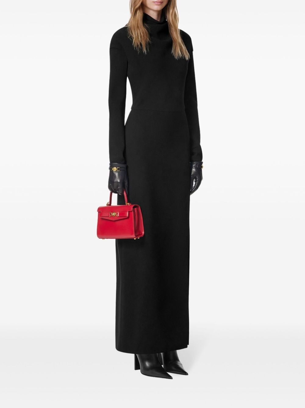 front-slit midi dress - 2