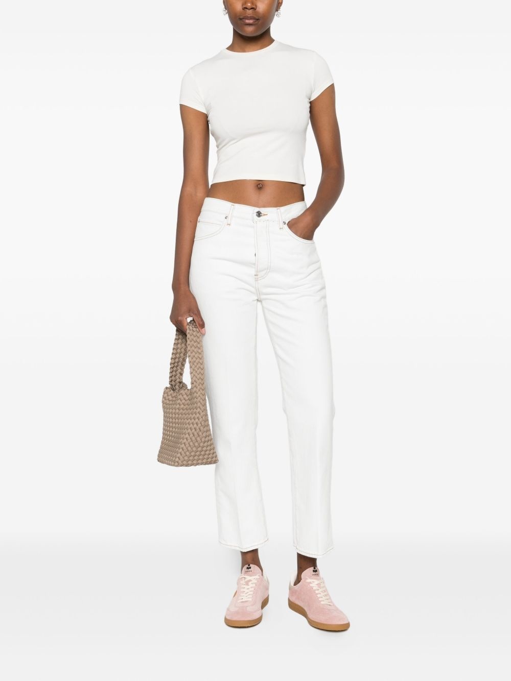 contrast-stitching jeans - 2