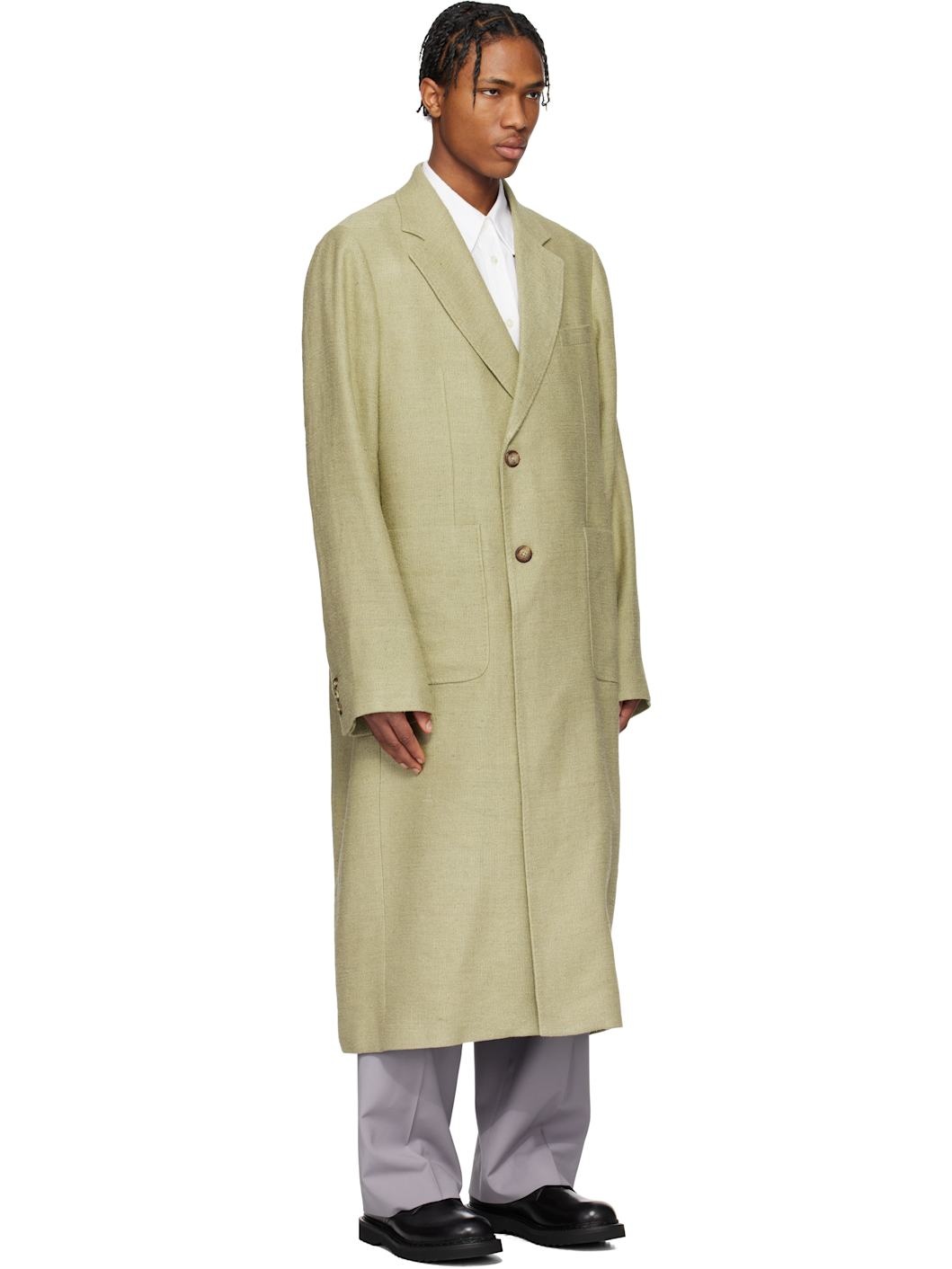 Beige Robe Coat - 2
