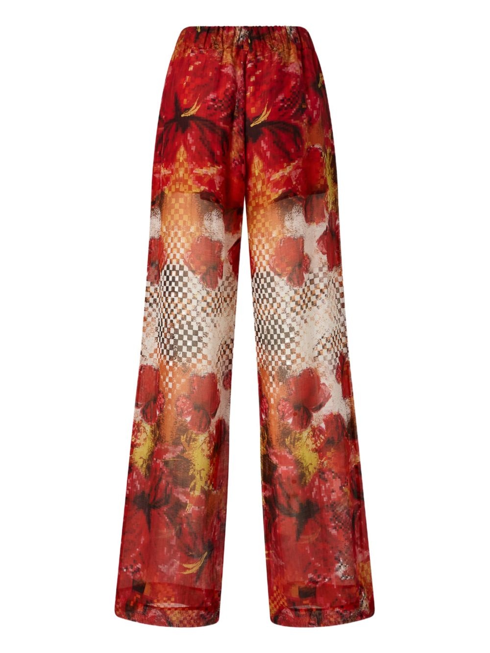patterned palazzo pants - 2