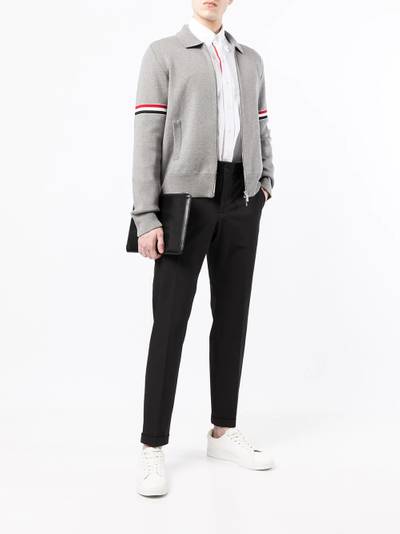 Thom Browne RWB stripe detailed cardigan outlook