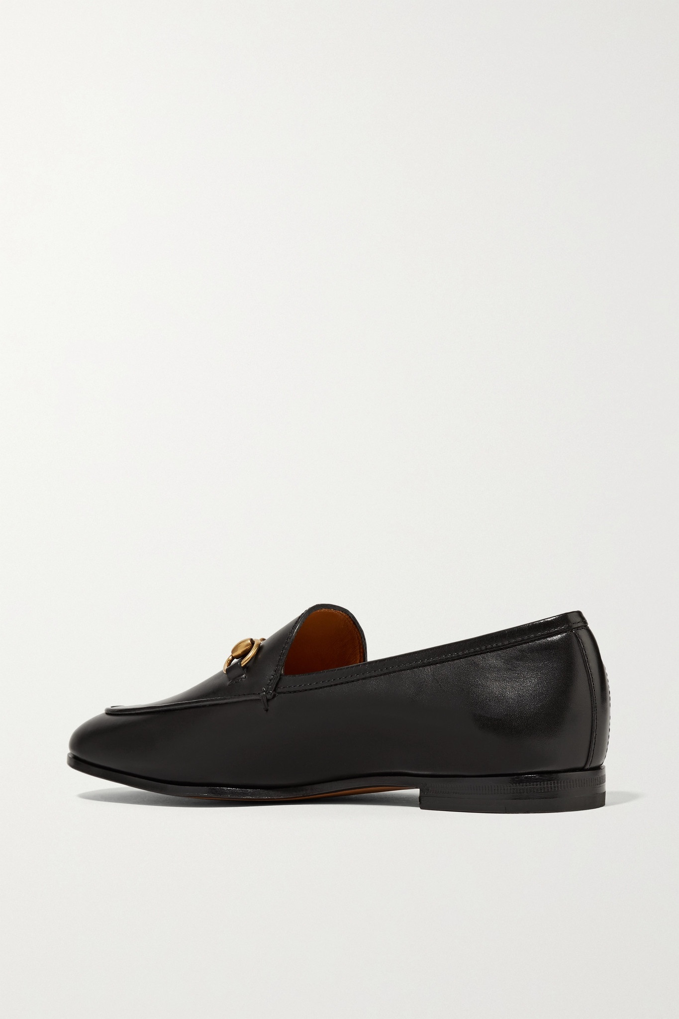 Jordaan horsebit-detailed leather-trimmed canvas-jacquard loafers - 3