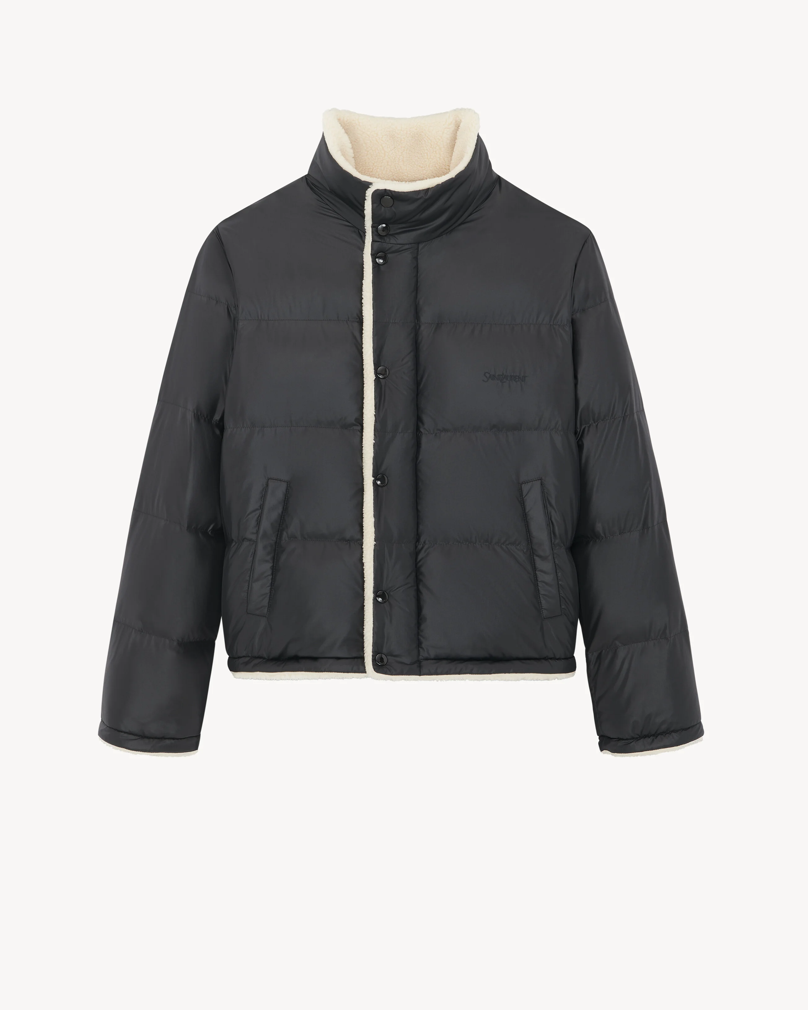 saint laurent down puffer jacket in nylon - 1