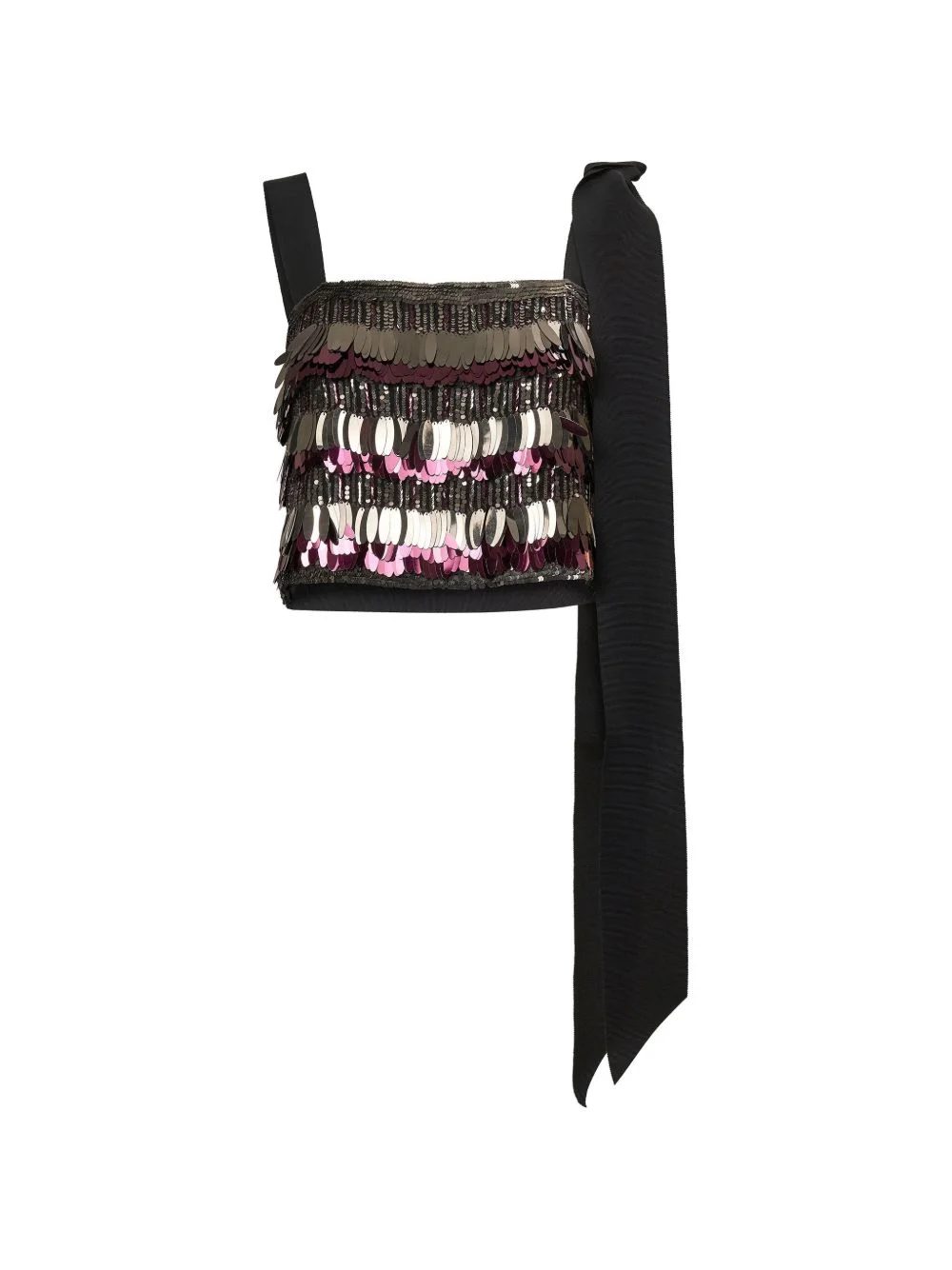 sequin-embellished bow-detail top - 1