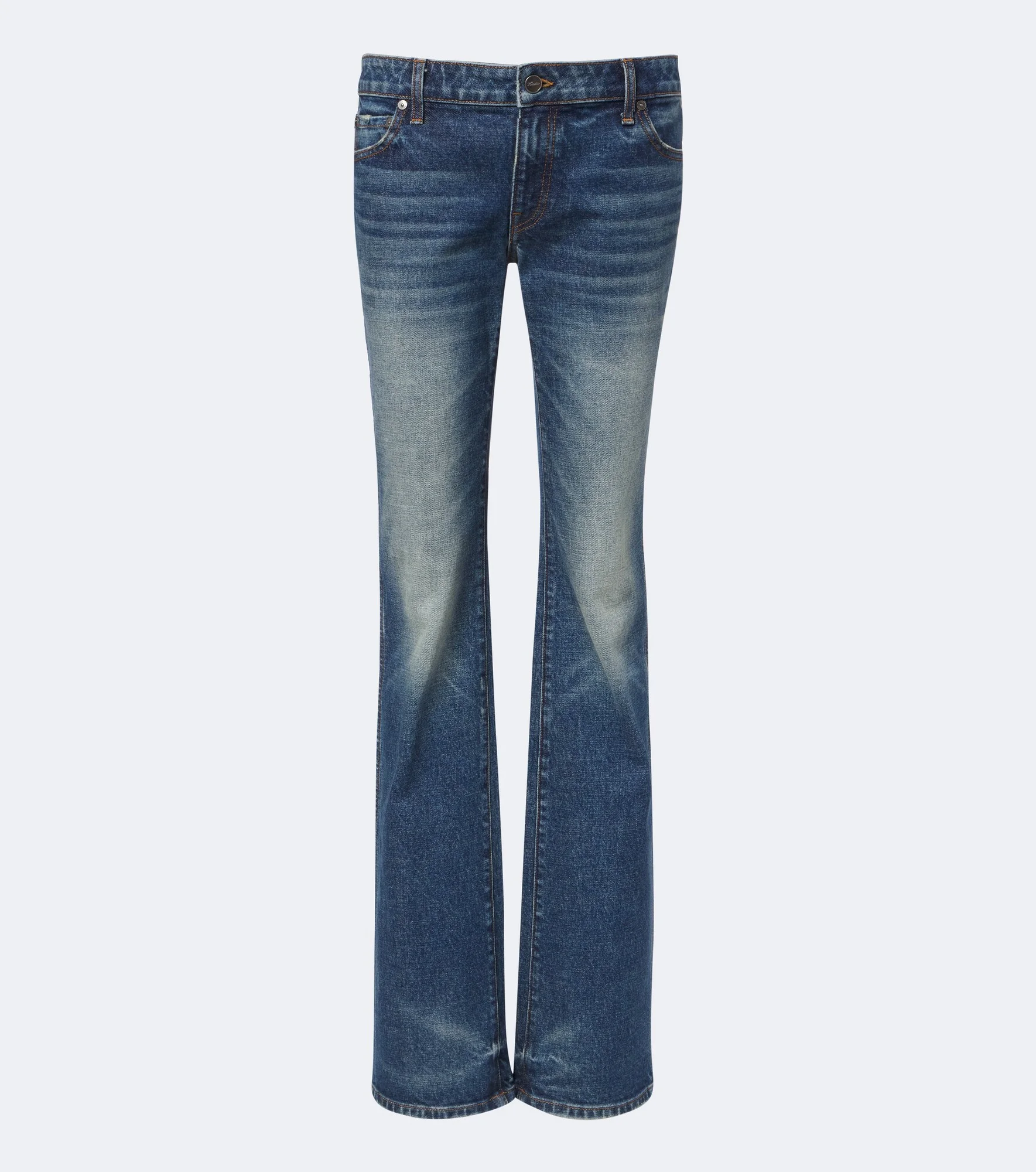 Low-rise flared jeans - 1