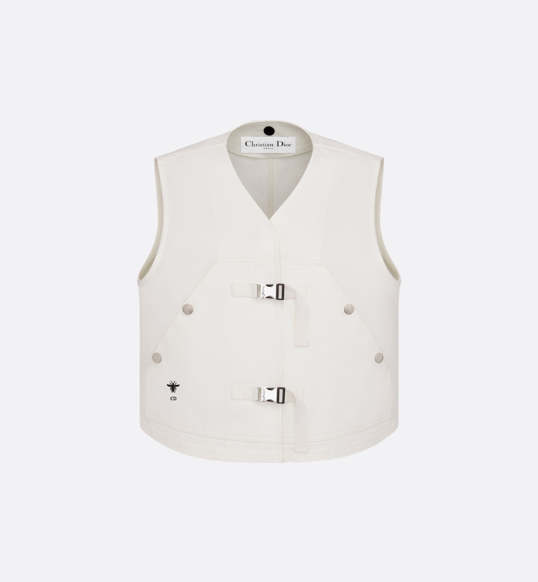 Sleeveless Peacoat with Removable Macrocannage Vest - 4