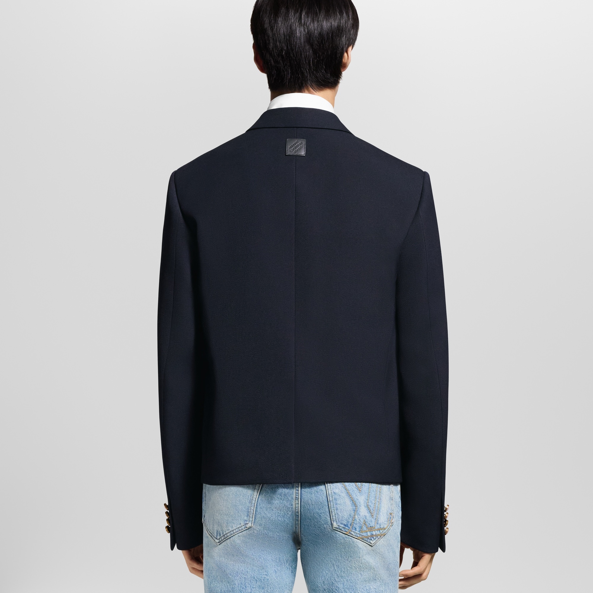 Cropped Classic Single-Breasted Jacket - 2