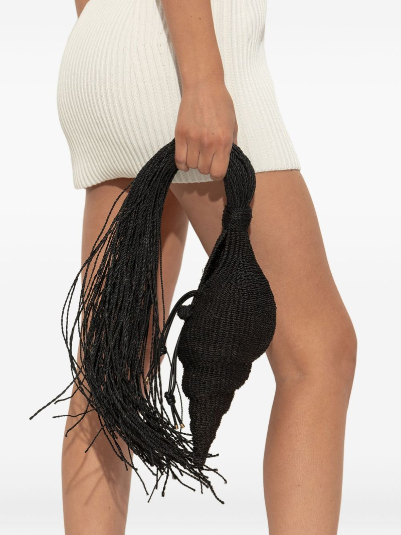 Cult Gaia shell-shaped tassel clutch bag outlook