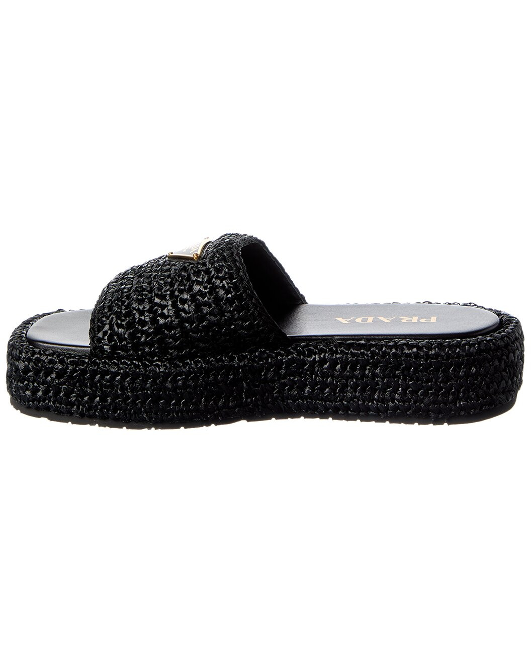 Prada Logo Crochet Platform Sandal - 2