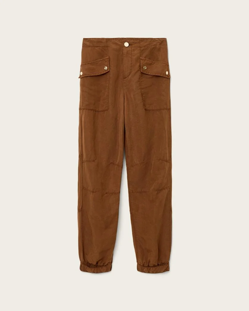 VAL CARGO LINEN BLEND PANTS - 1