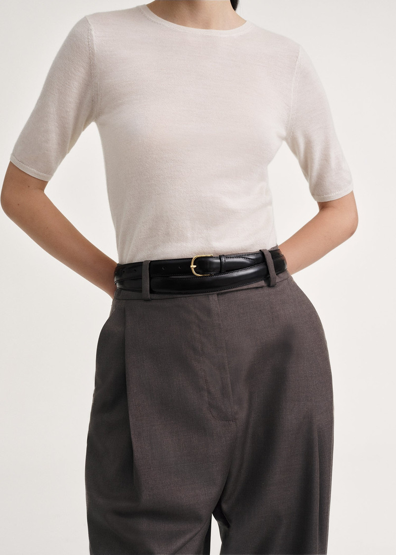 TOTEME Wrap belt black outlook