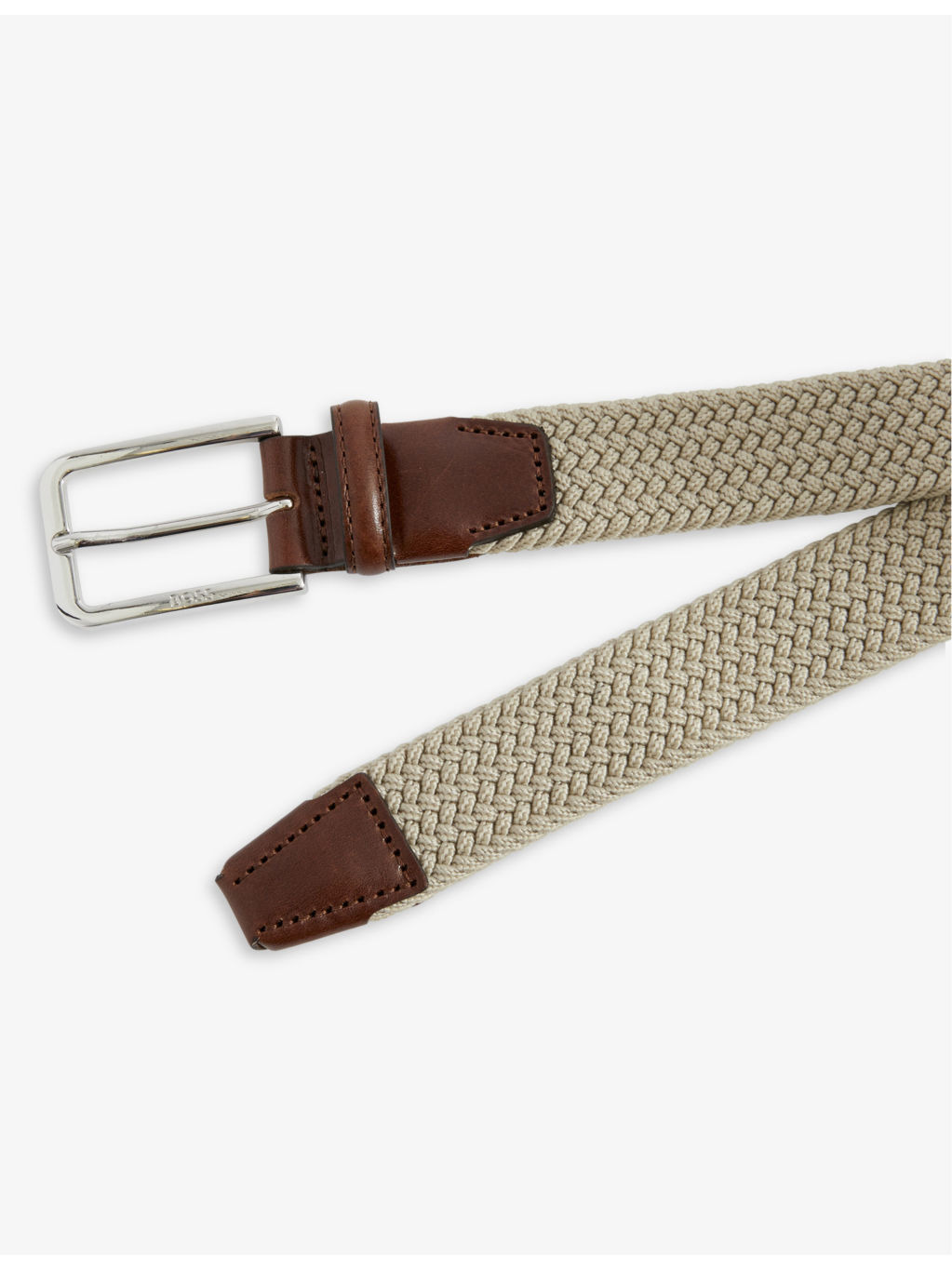 Logo-embossed woven belt - 2