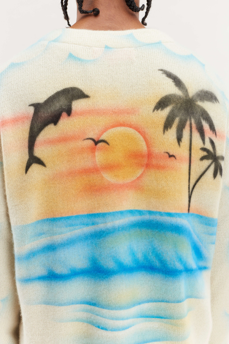 PARADISE AIRBRUSH CARDIGAN 6