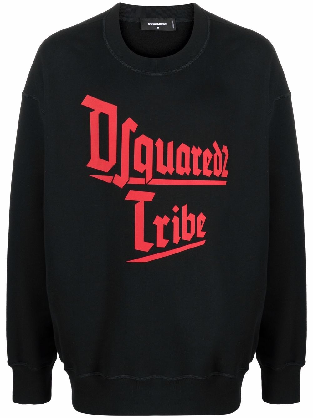 slogan logo-print crew-neck sweatshirt - 1