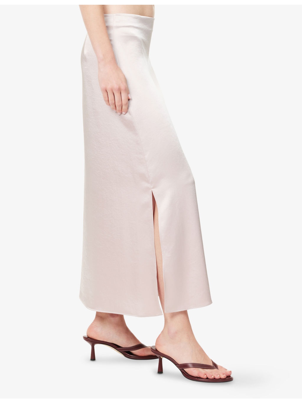 Angelo Satin Midi Skirt - 3