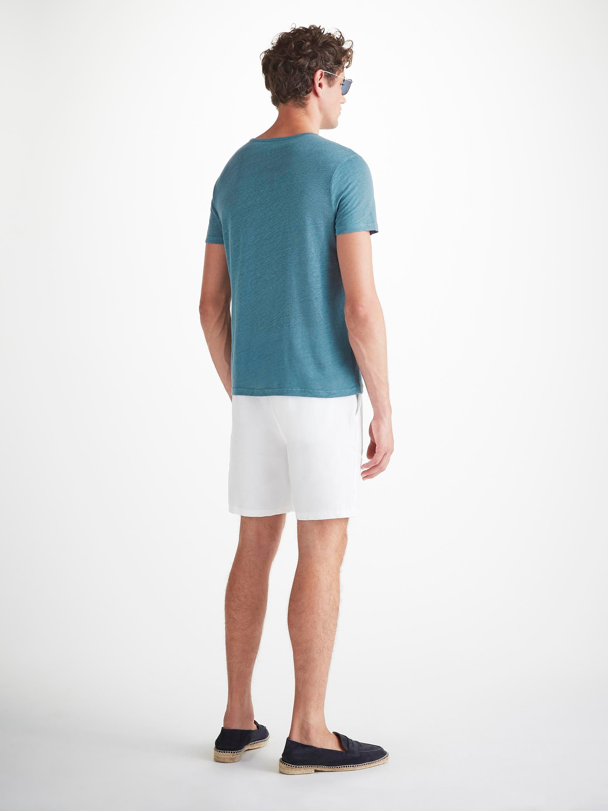 Men's T-Shirt Jordan Linen Steel Blue - 4