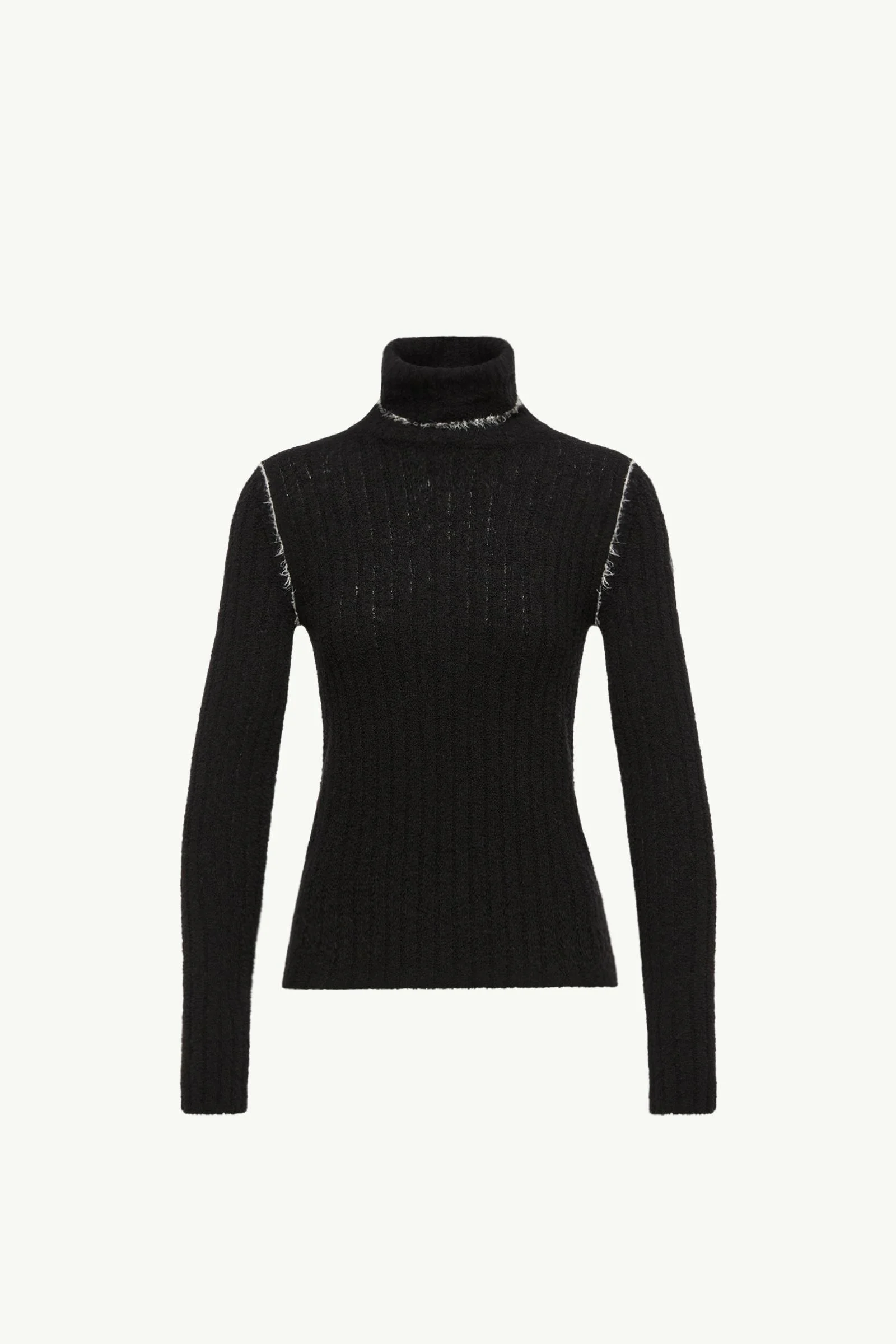 Wool Blend Turtleneck Sweater - 1