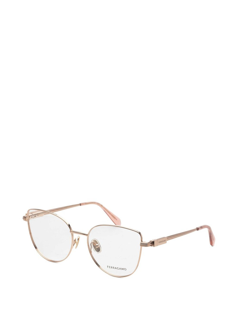 FERRAGAMO cat-eye frame glasses outlook