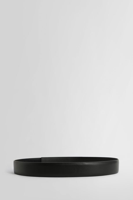 Raf simons black leather velcro belt - 2