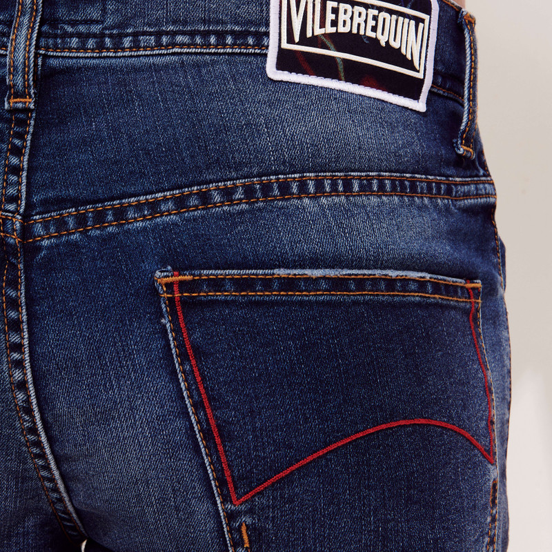 Men 5-Pockets Denim Bermuda Neo Medusa 7