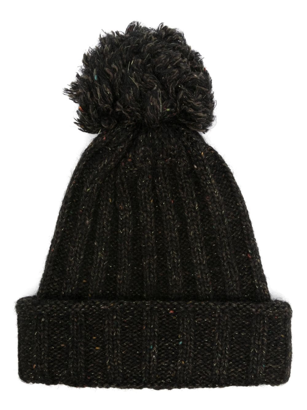 chunky ribbed knit beanie hat - 1