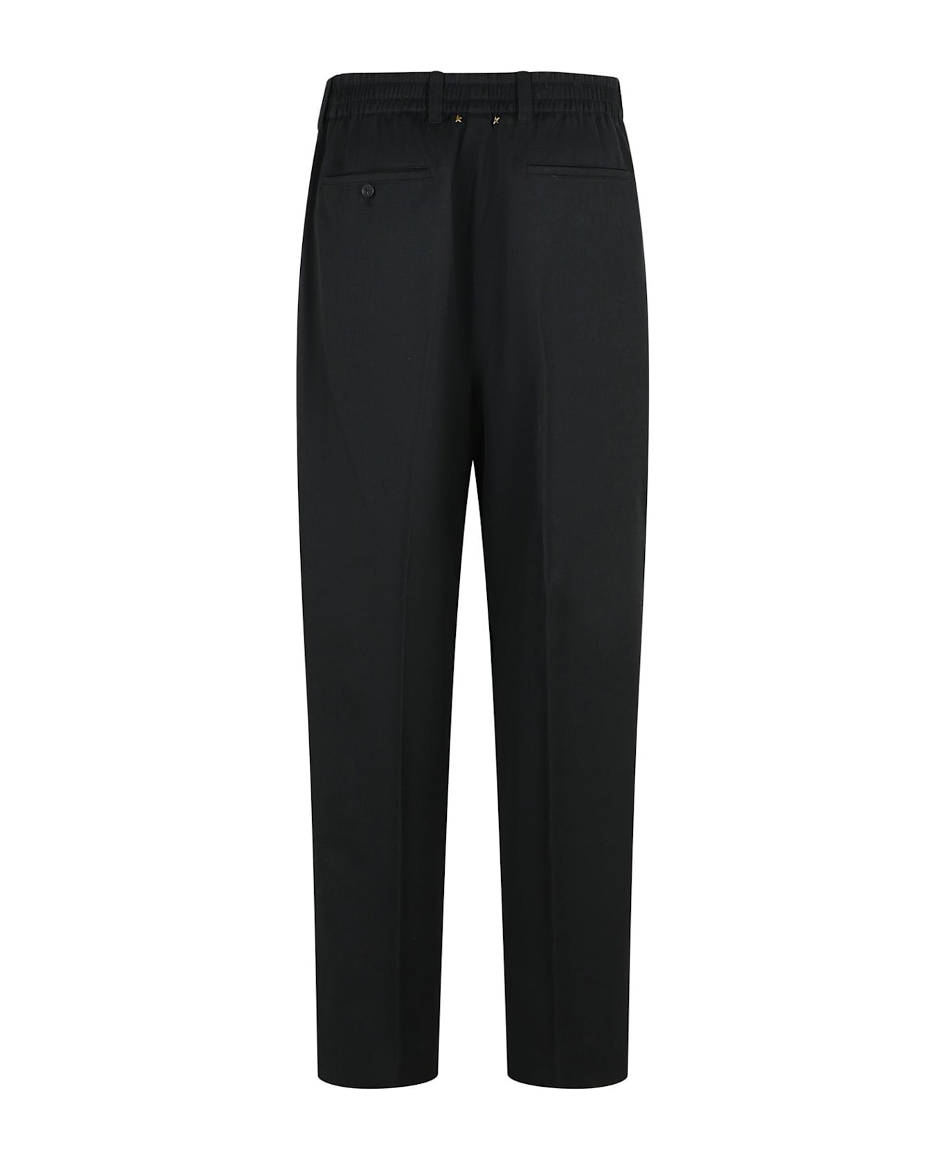 'slacks' Black Virgin Wool Pants - 3