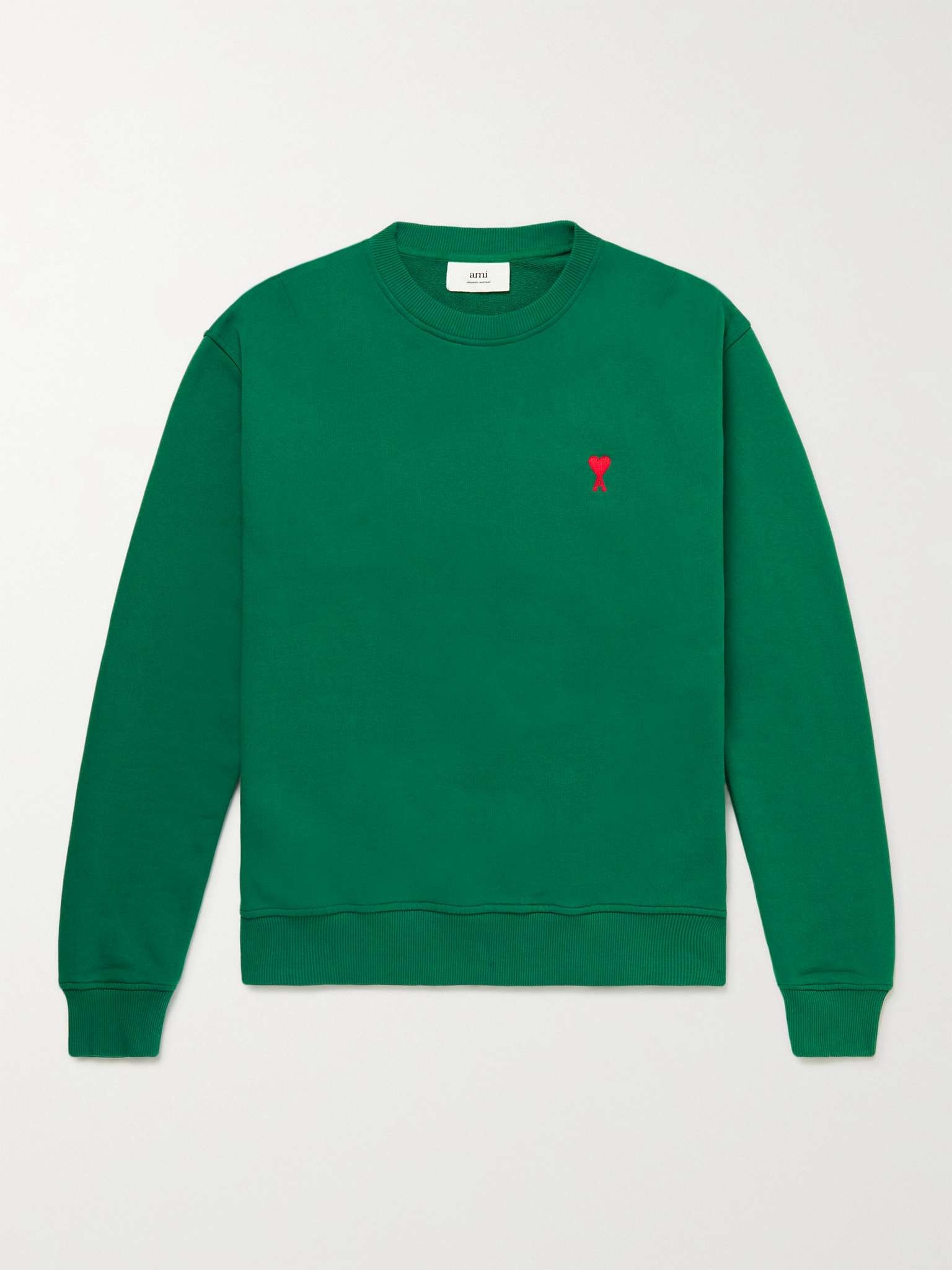 Logo-Embroidered Cotton-Jersey Sweatshirt - 1