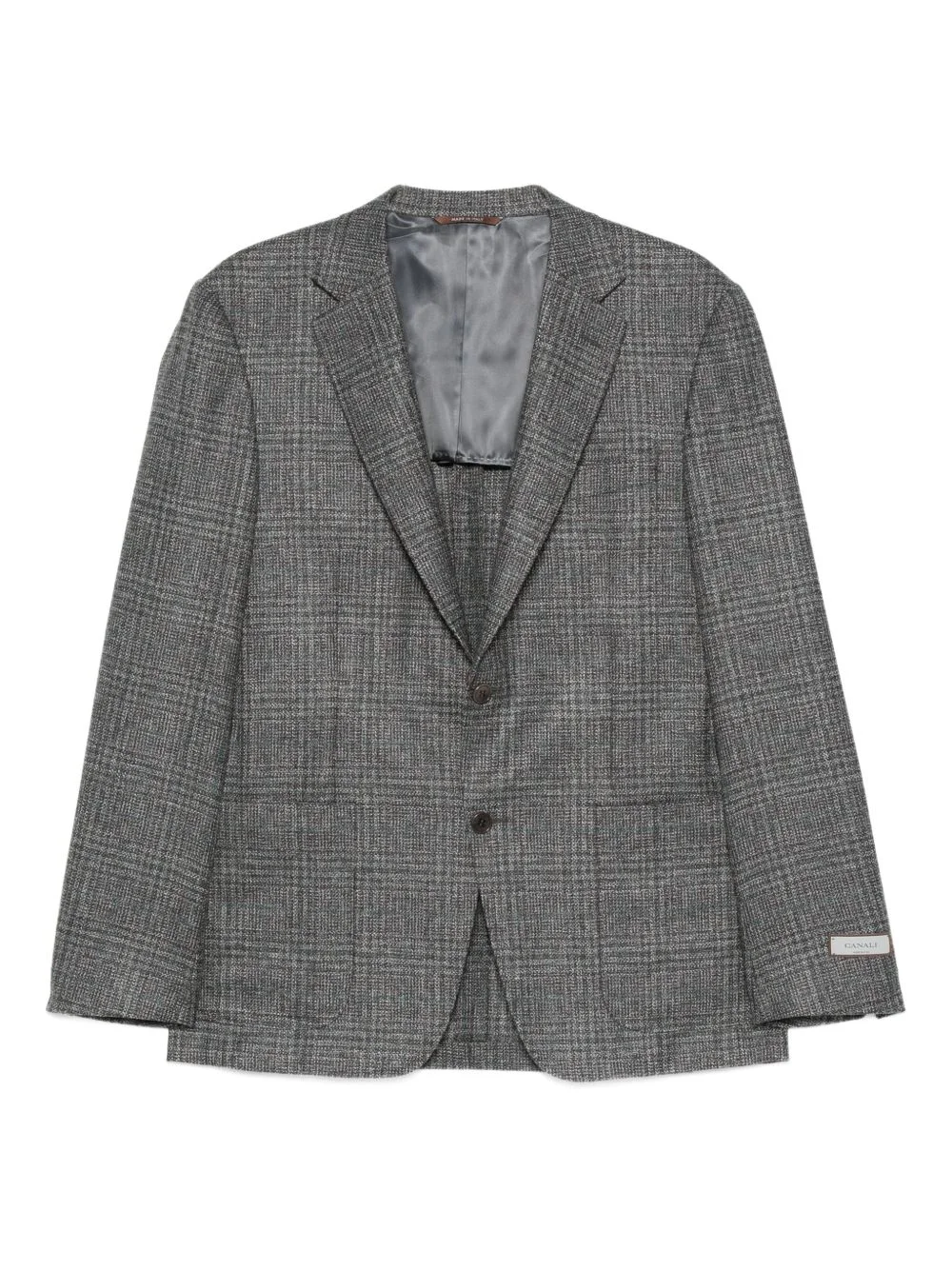 check wool blazer - 1