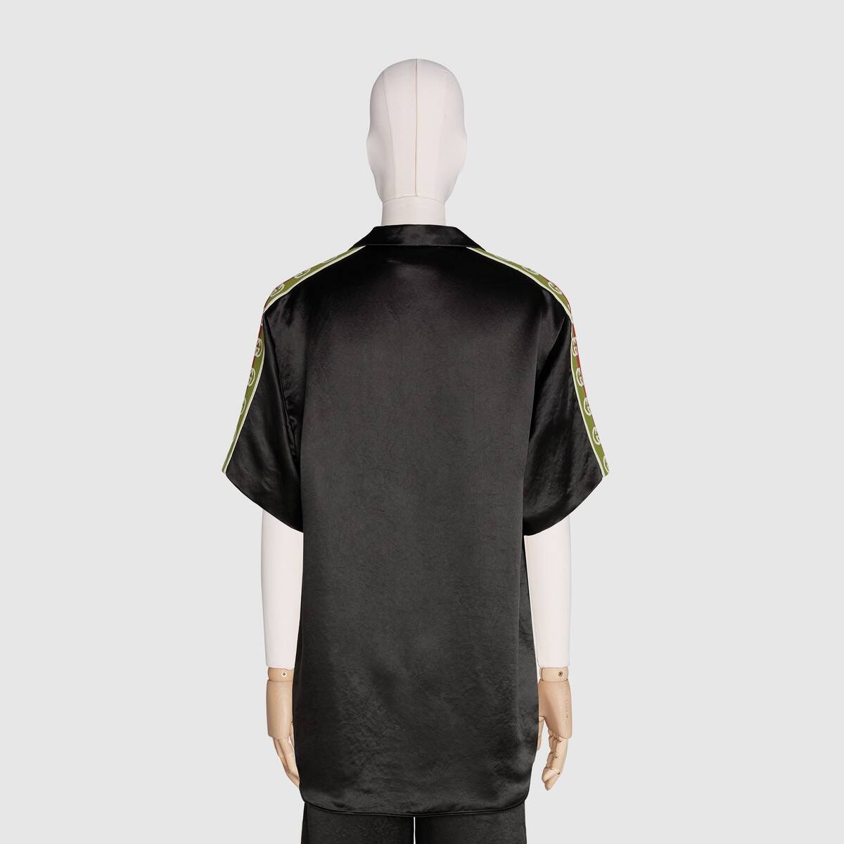 Acetate oversize bowling shirt - 4