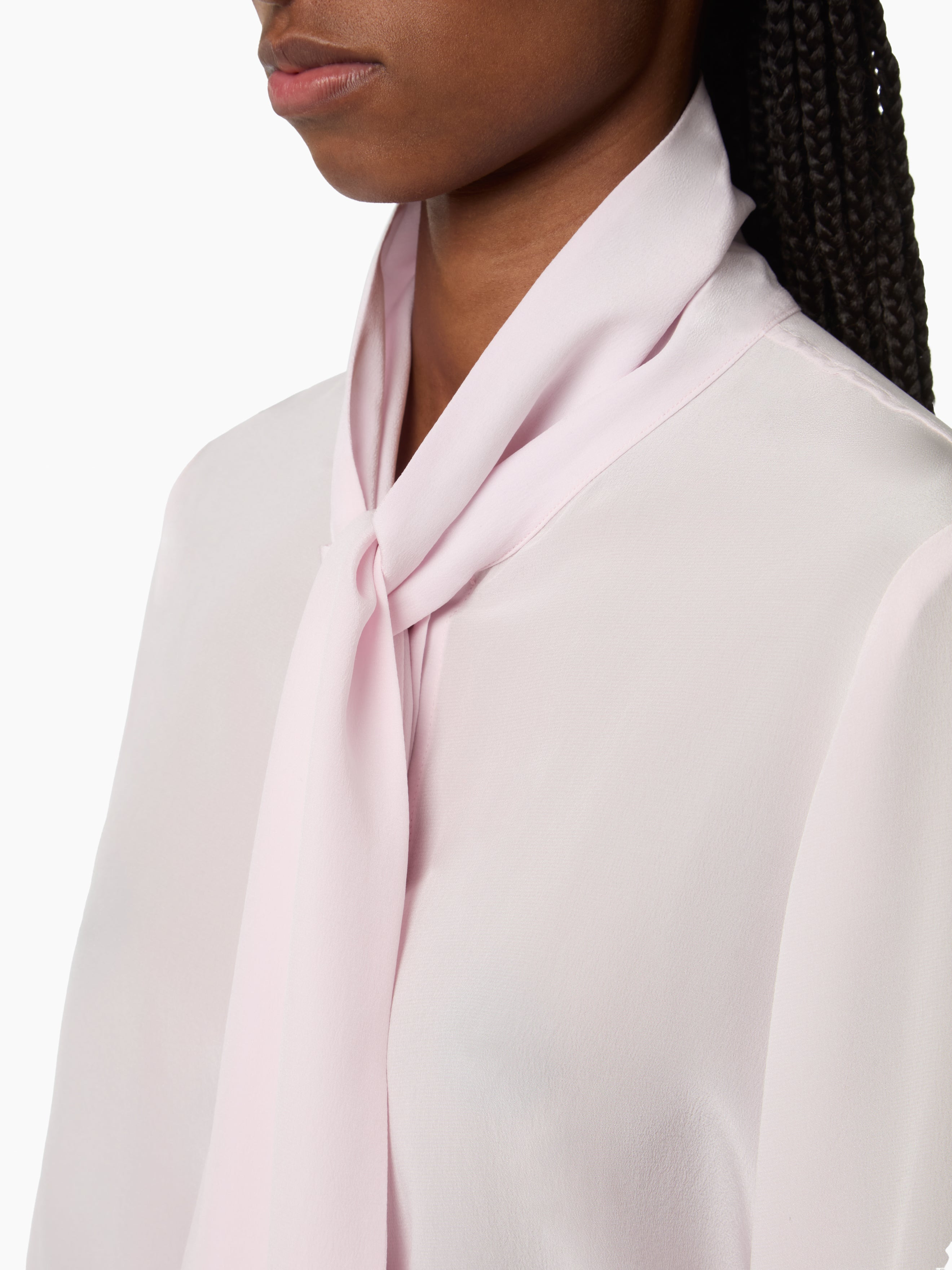Lavalliere Silk Shirt - 3