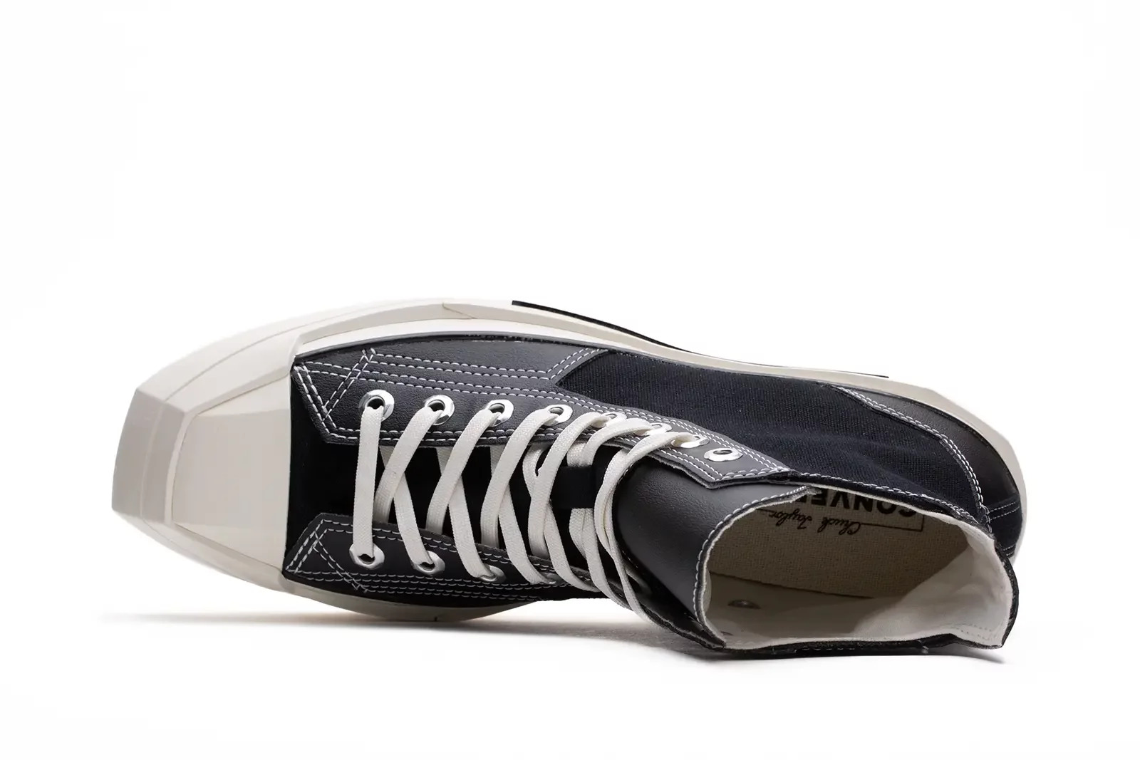 Chuck 70 De Luxe Squared Hi "Black" - 3