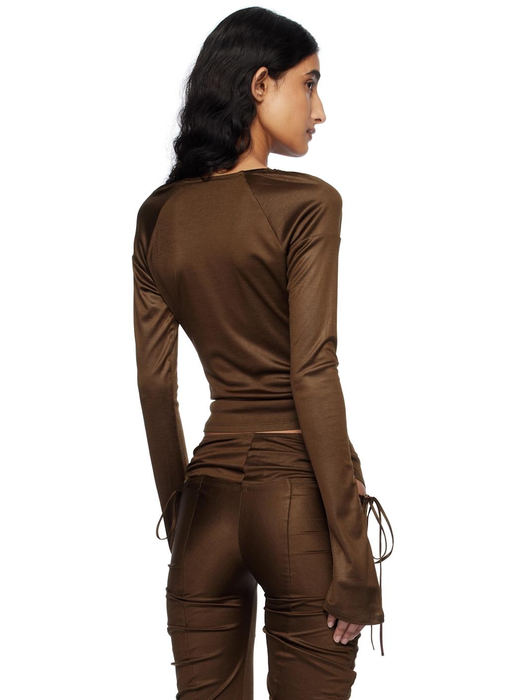 Brown Cu Blouse - 3