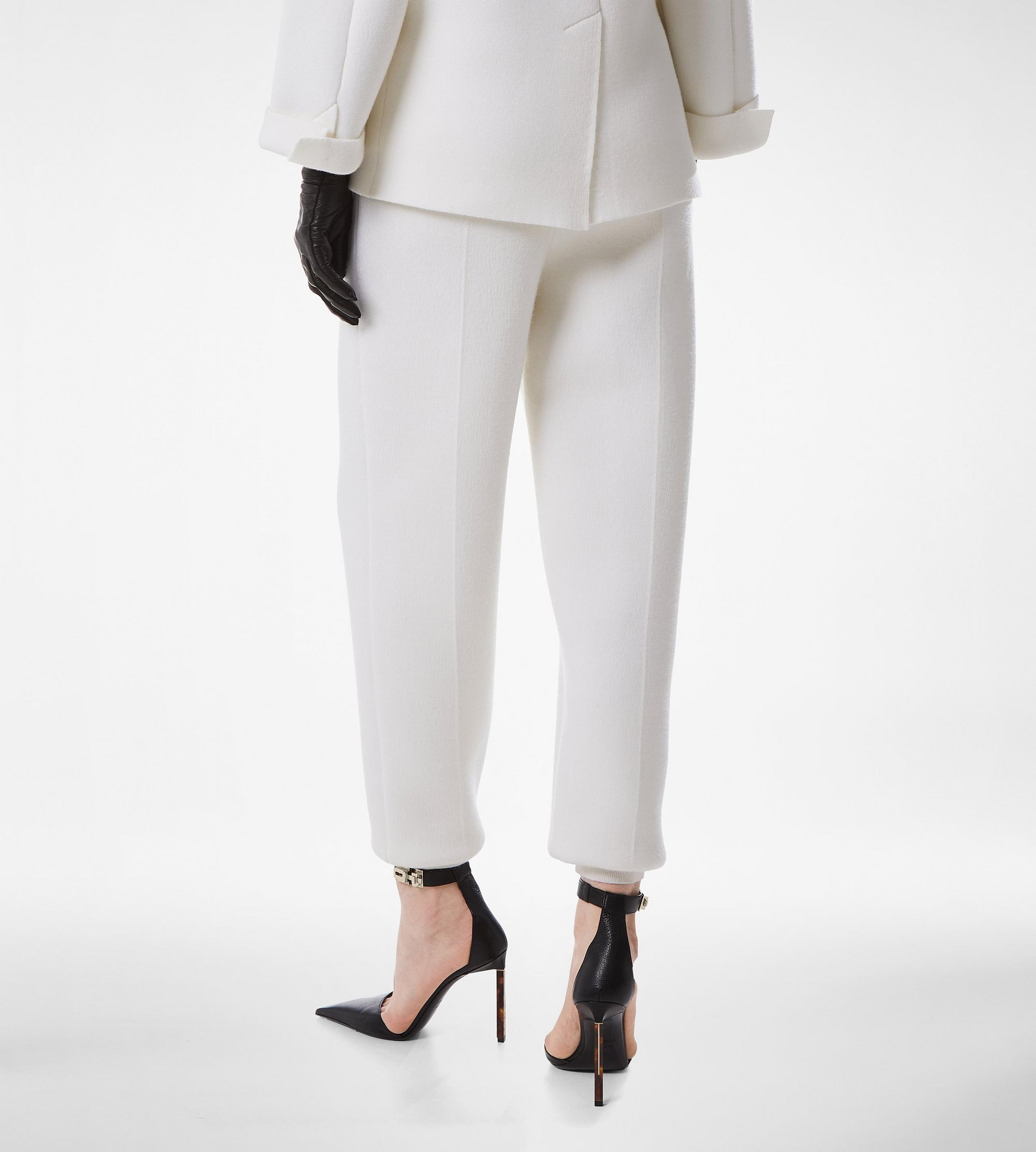 ULTRAFINE CASHMERE BLEND SCULPTURAL JOGGERS - 5