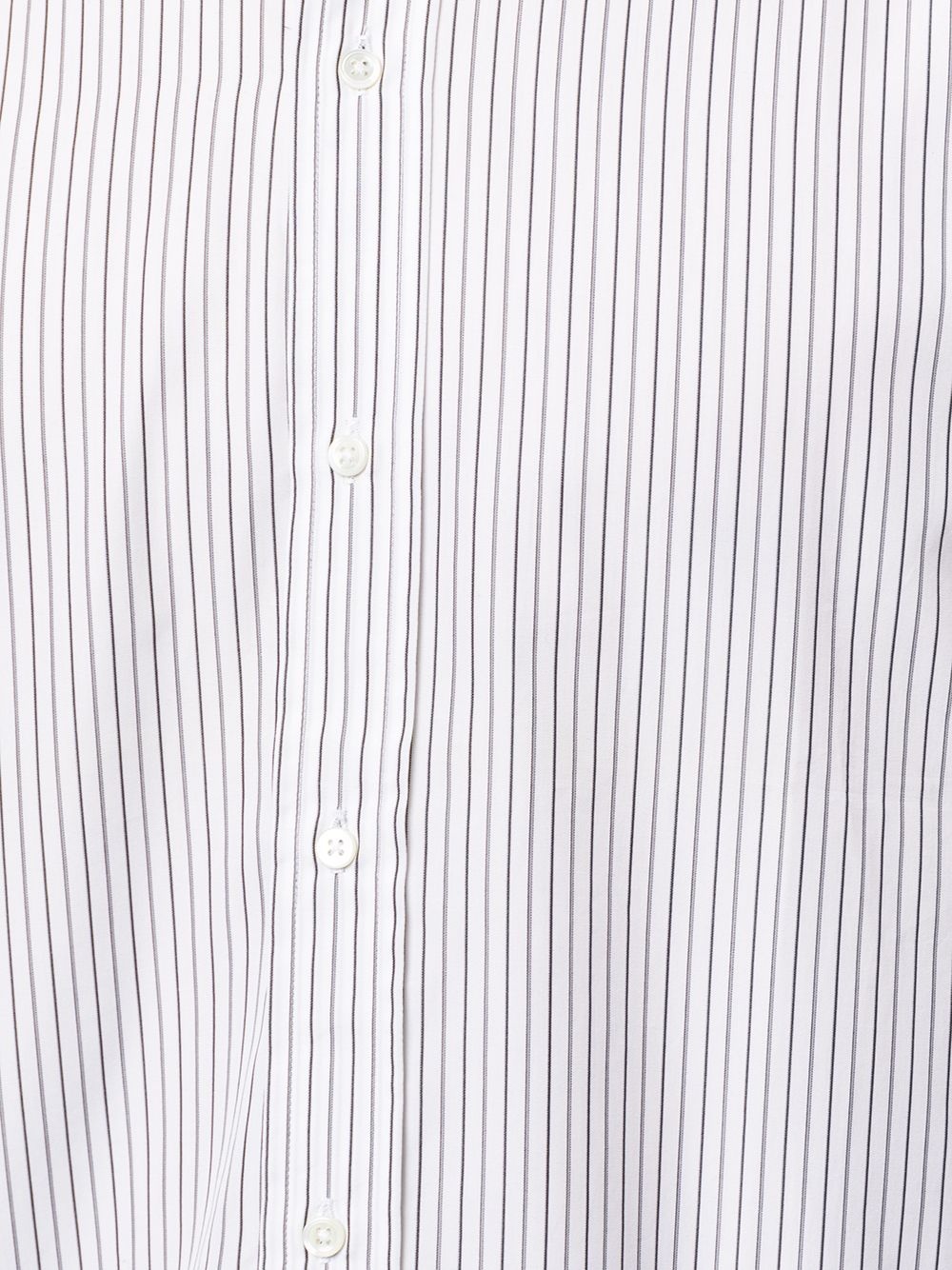 pinstripe pattern cotton shirt - 5