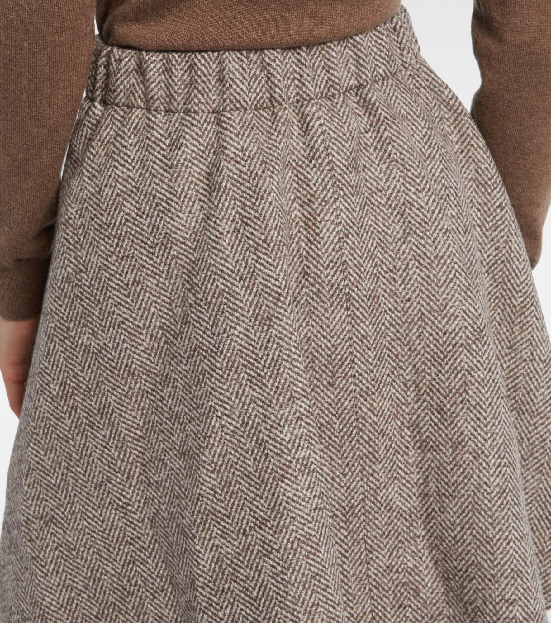 High-rise wool-blend miniskirt - 5