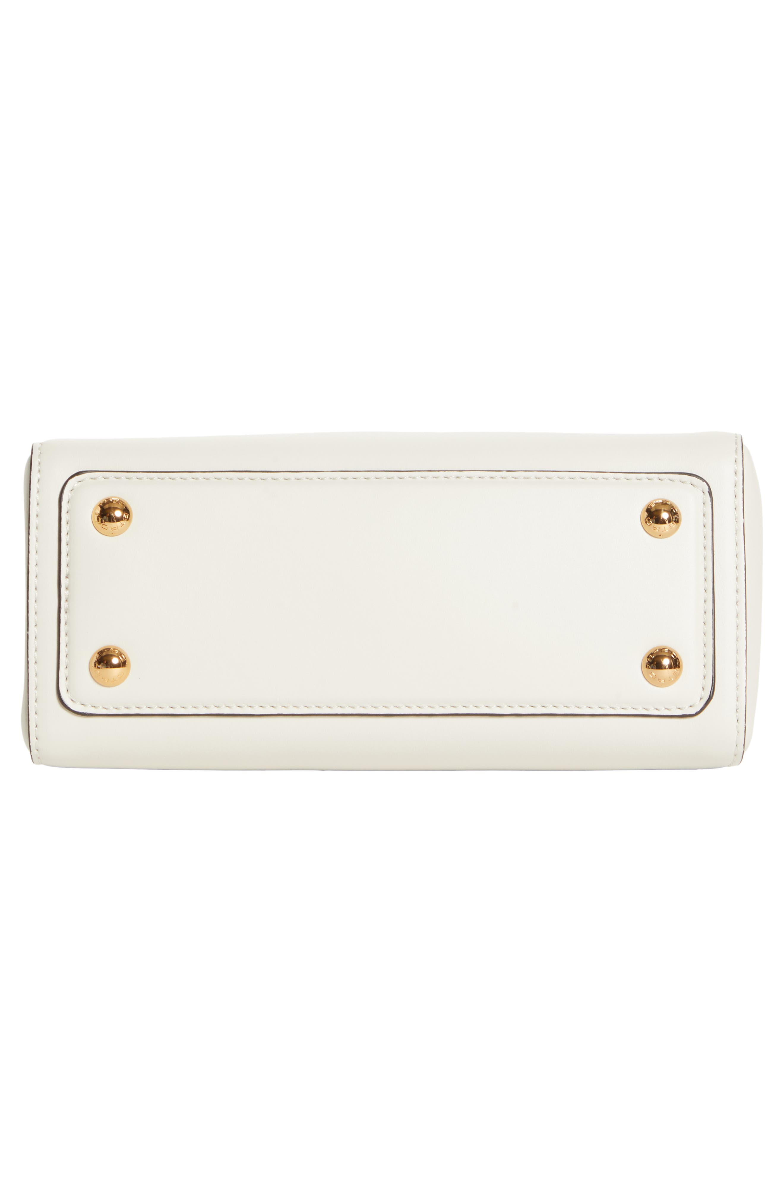Etro Small Vela Leather Shoulder Bag in White at Nordstrom - 7