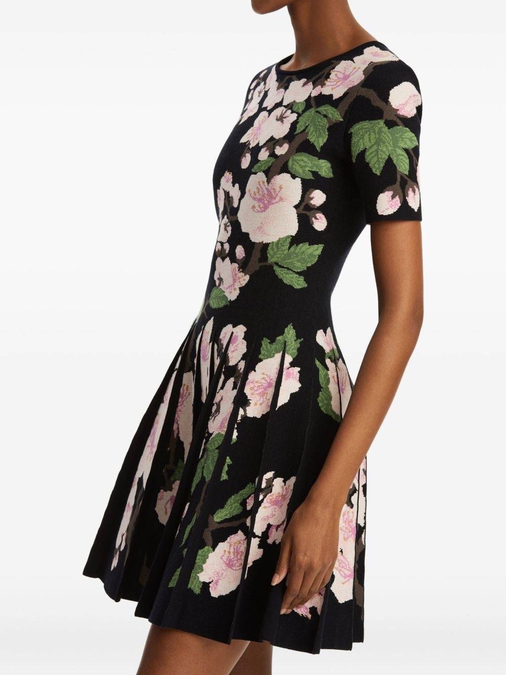 floral-print mini dress - 5