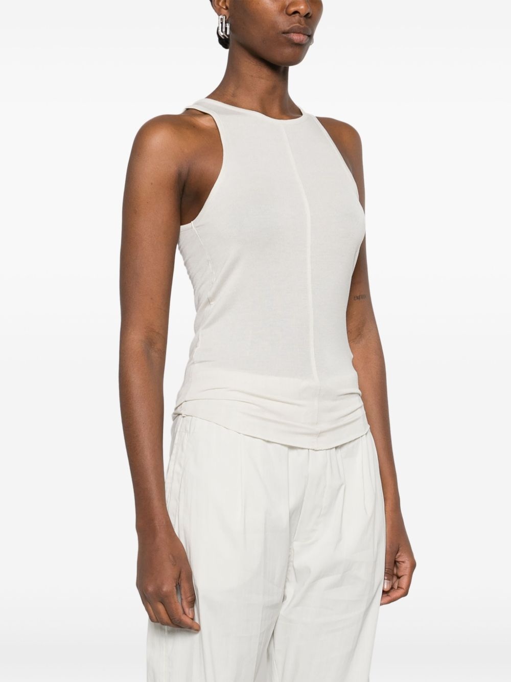 fine-ribbed tank top - 3