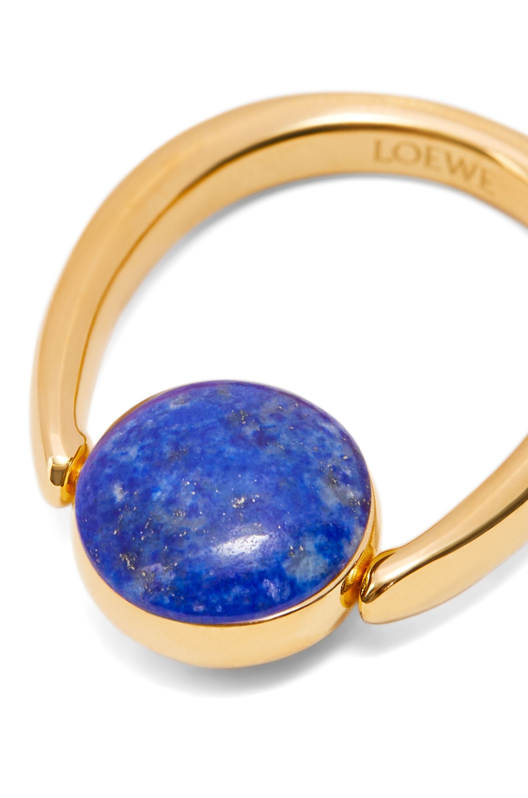 Anagram Pebble ring in sterling silver and lapis lazuli - 5