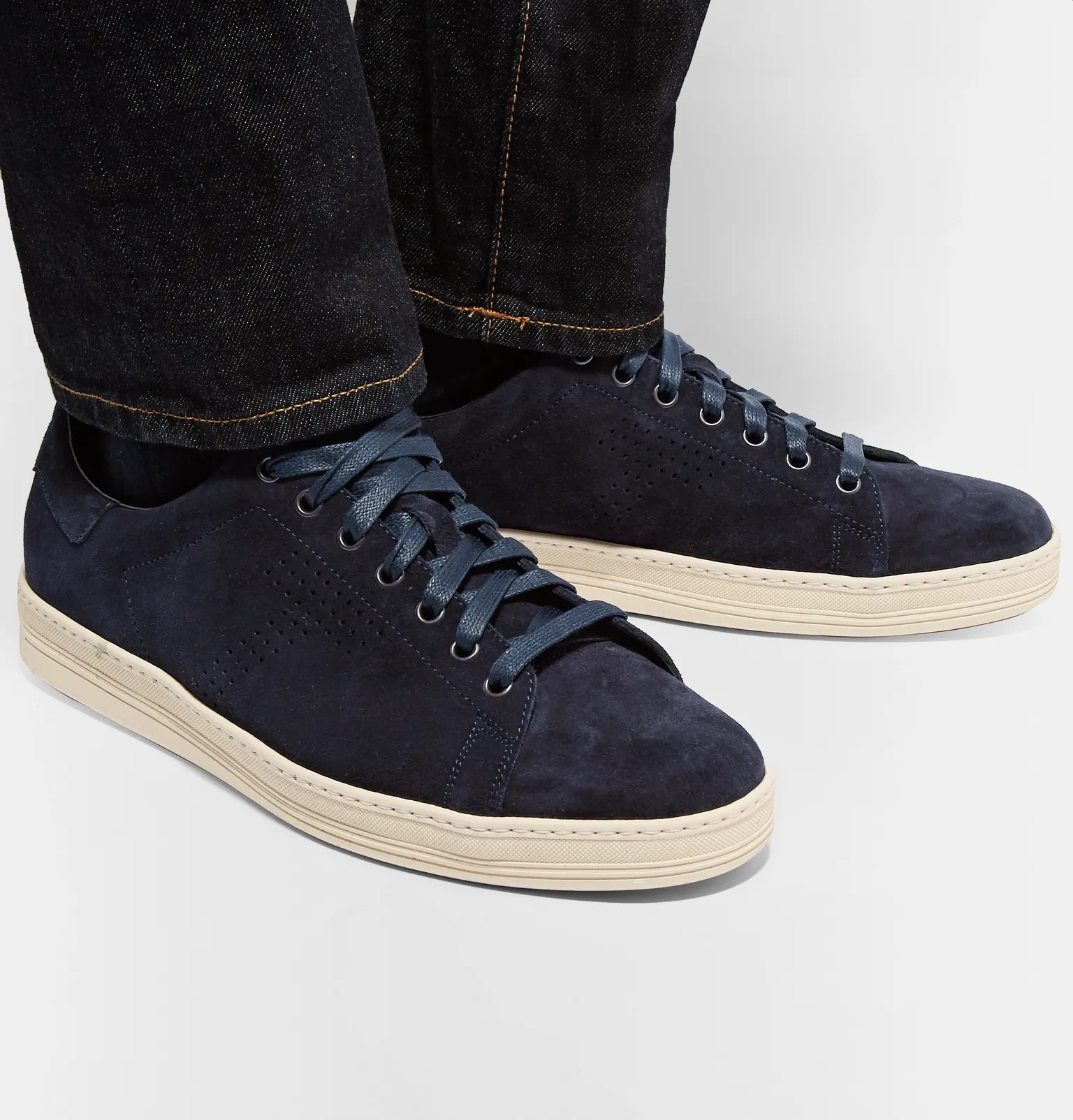 Warwick Perforated Suede Sneakers - 5