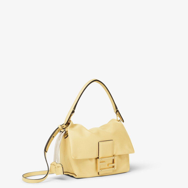 Mamma Baguette Small Light yellow nappa leather mini-bag 3