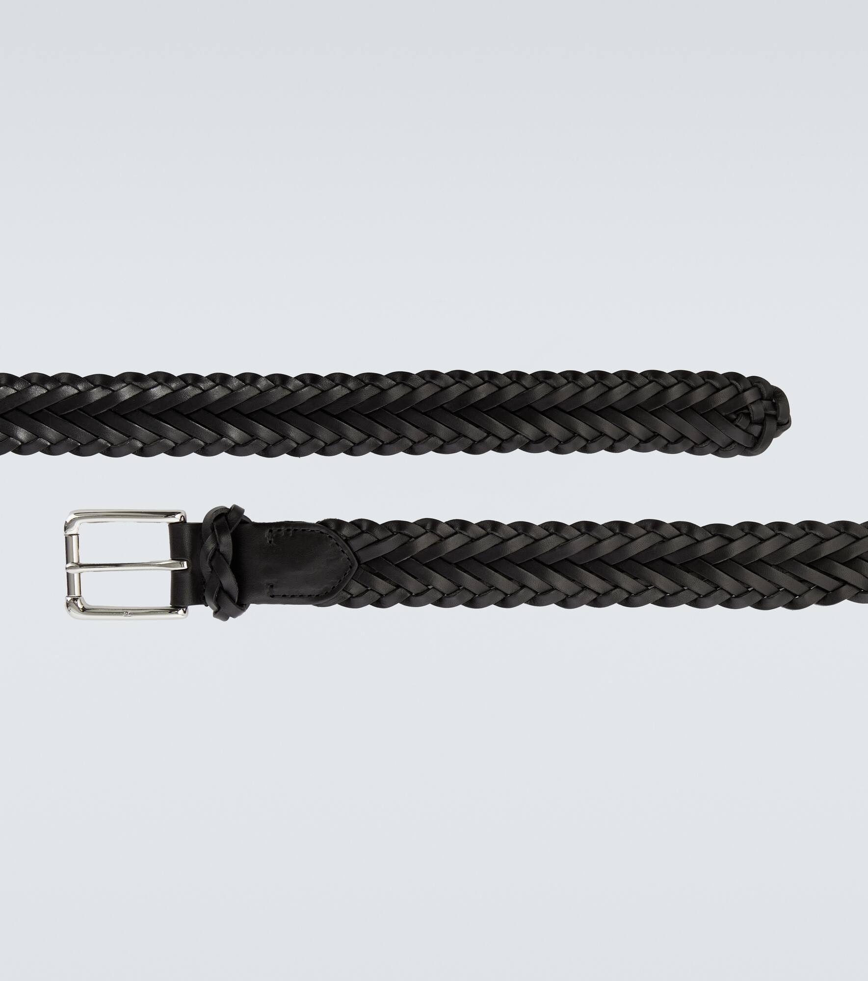 Woven leather belt - 4