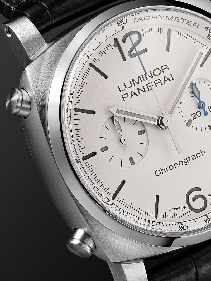 Luminor Chrono Automatic Flyback Chronograph Stainless Steel Watch, Ref. PAM1218 White 5