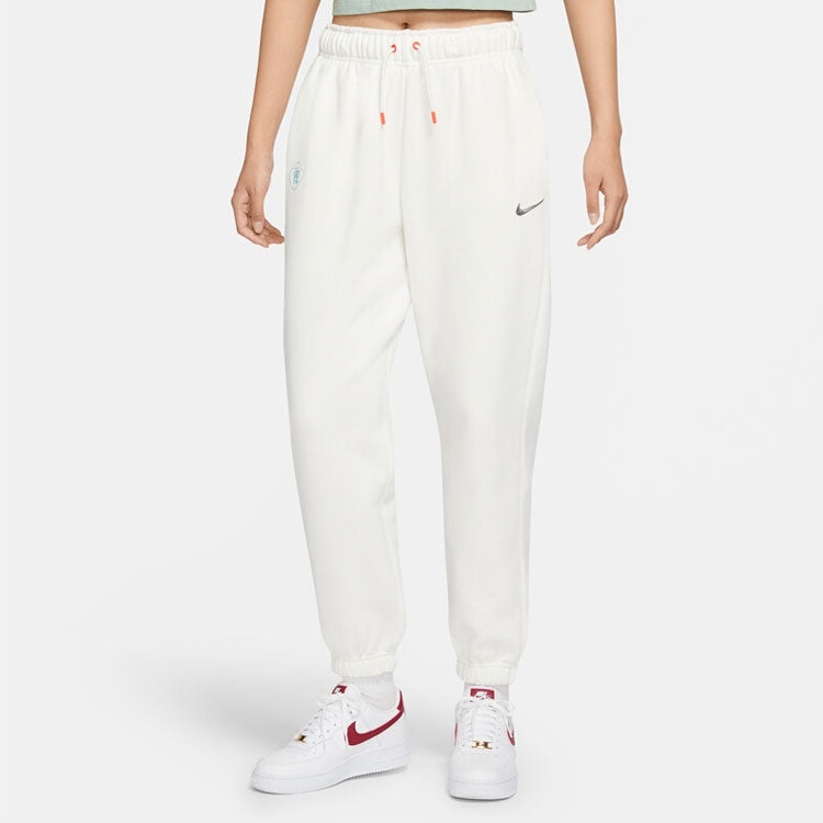 (WMNS) Nike CNY New Year's Edition Casual Pants 'White' DQ5369-133 - 5