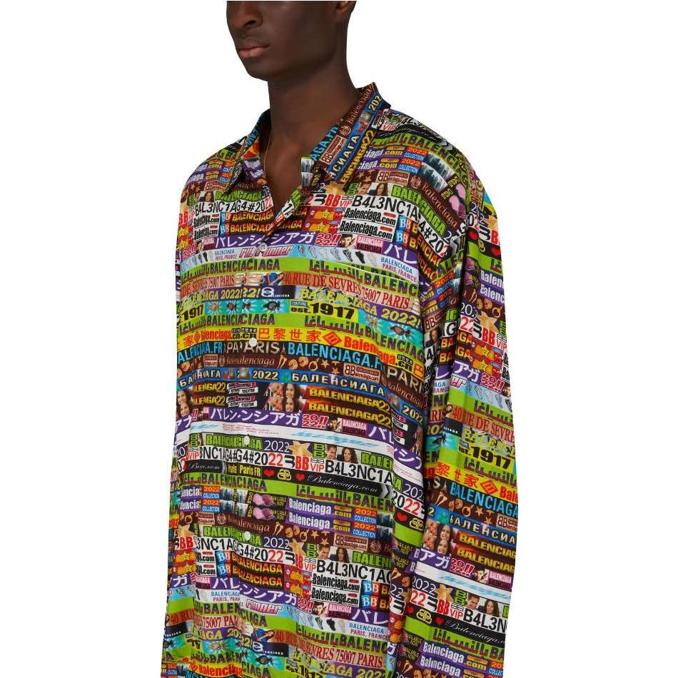 Balenciaga Ad Banners Minimal Shirt 'Multicolor' 681812TML178470 - 3