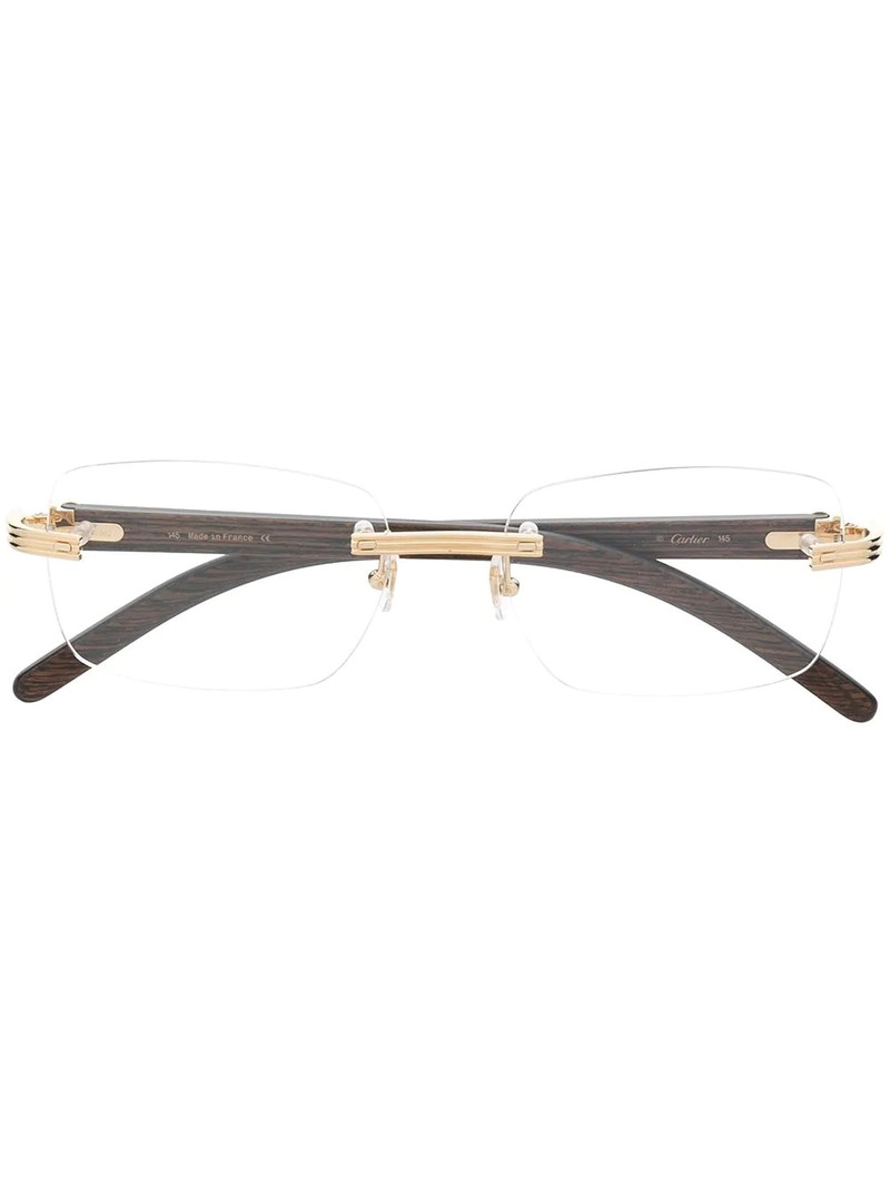 C de Cartier rectangle-frame glasses 1