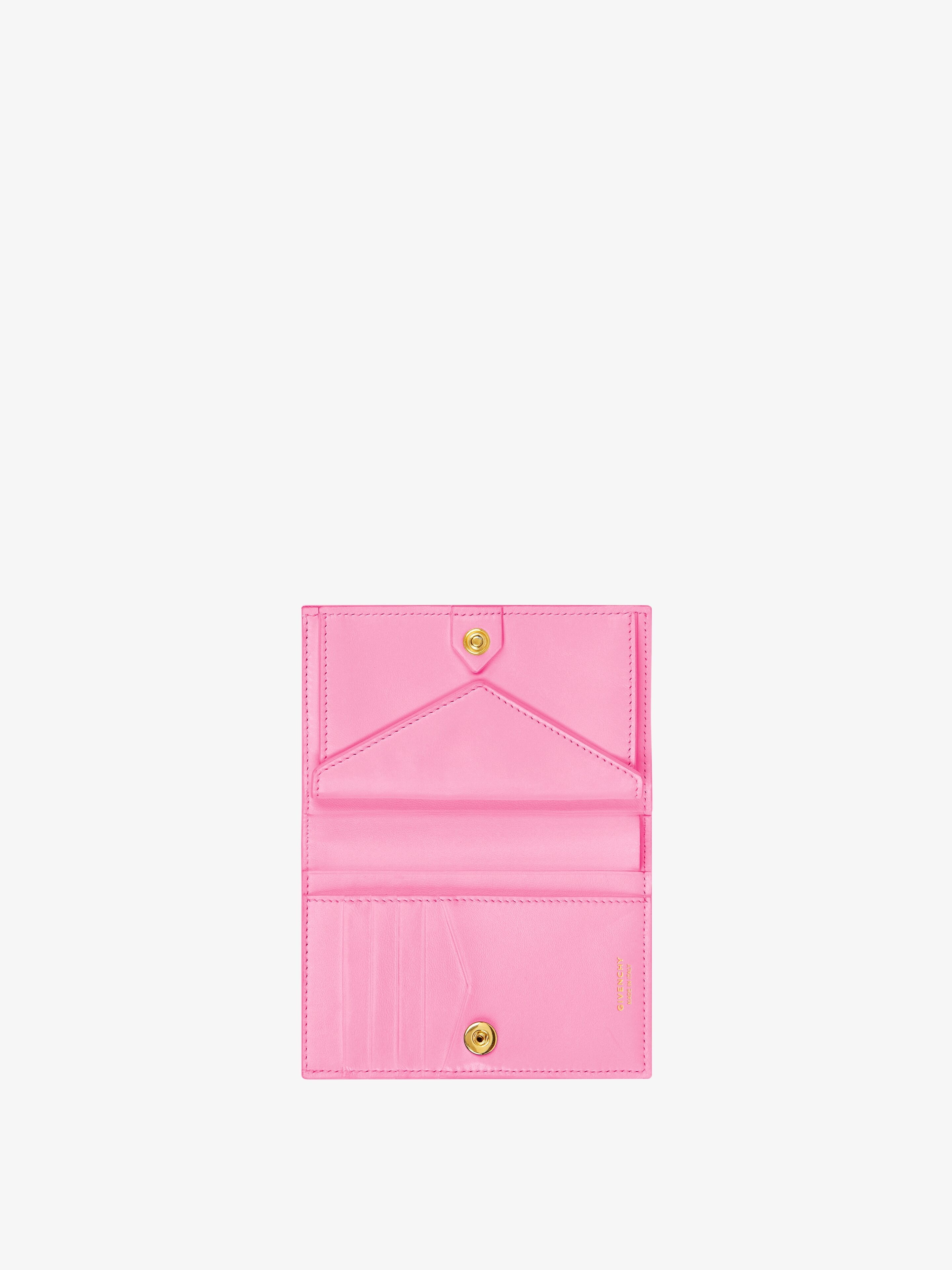 GIV CUT BIFOLD WALLET IN 4G COATED CANVAS AND LEATHER - 4