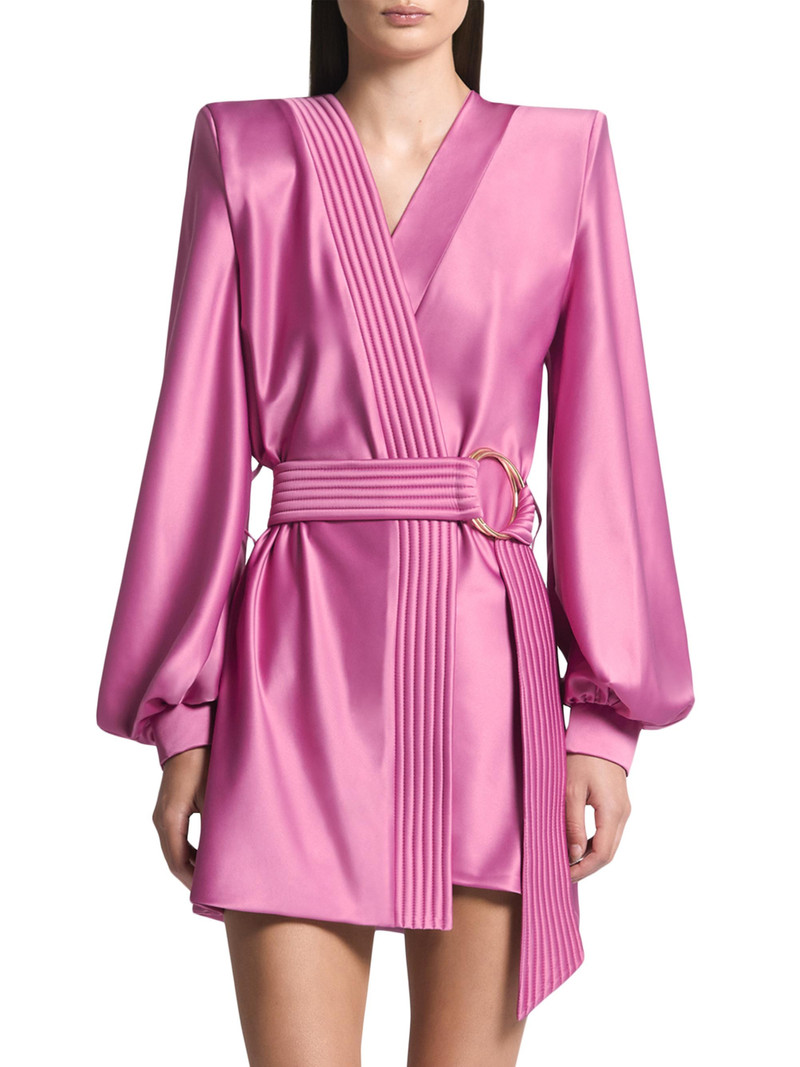 Women's Cala Conta Satin Minidress - Dusty Pink 4