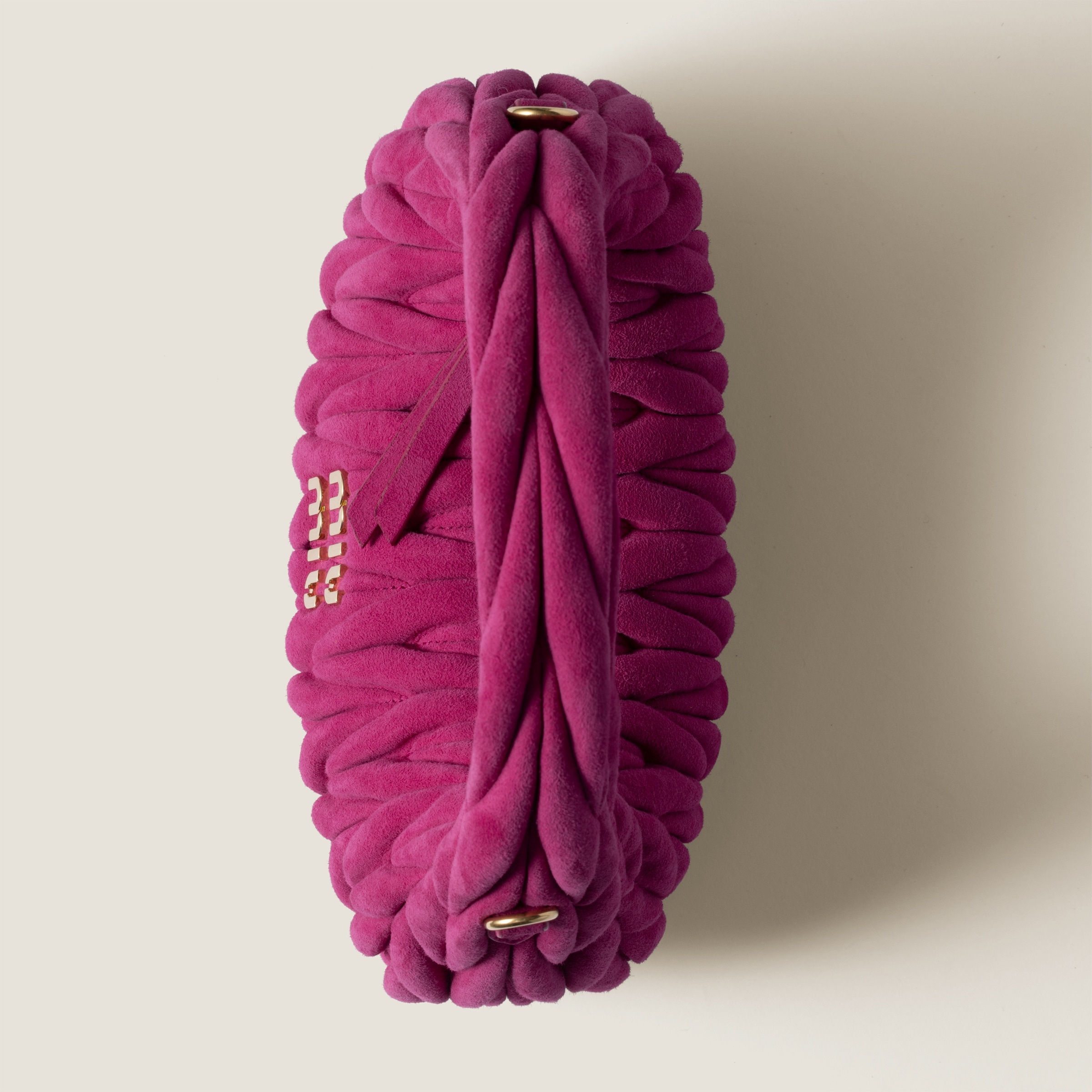 Wander matelassé suede bag - 5